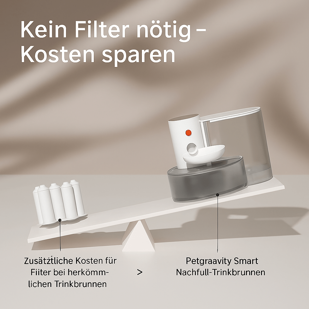 Kabelloser Trinkbrunnen – Wiederaufladbarer Katzenbrunnen mit großer Kapazität, leise & umweltfreundlich für frisches Wasser - fellfunk.de