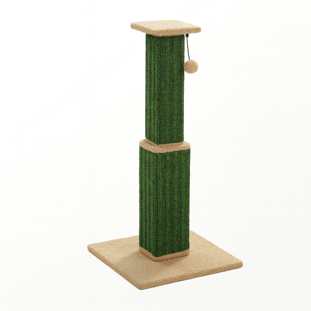 Kratzpfosten XL – Hoher Sisal - Kratzbaum mit Spielball, ideal für Wohnungskatzen zur Krallenpflege, Beschäftigung & Schutz der Möbel - fellfunk.de
