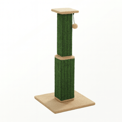 Kratzpfosten XL – Hoher Sisal - Kratzbaum mit Spielball, ideal für Wohnungskatzen zur Krallenpflege, Beschäftigung & Schutz der Möbel - fellfunk.de