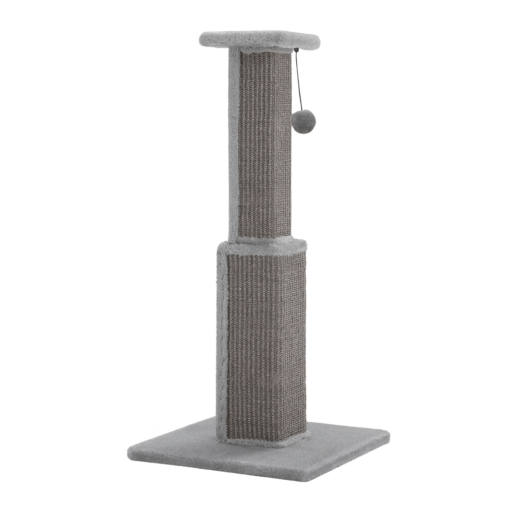 Kratzpfosten XL – Hoher Sisal - Kratzbaum mit Spielball, ideal für Wohnungskatzen zur Krallenpflege, Beschäftigung & Schutz der Möbel - fellfunk.de