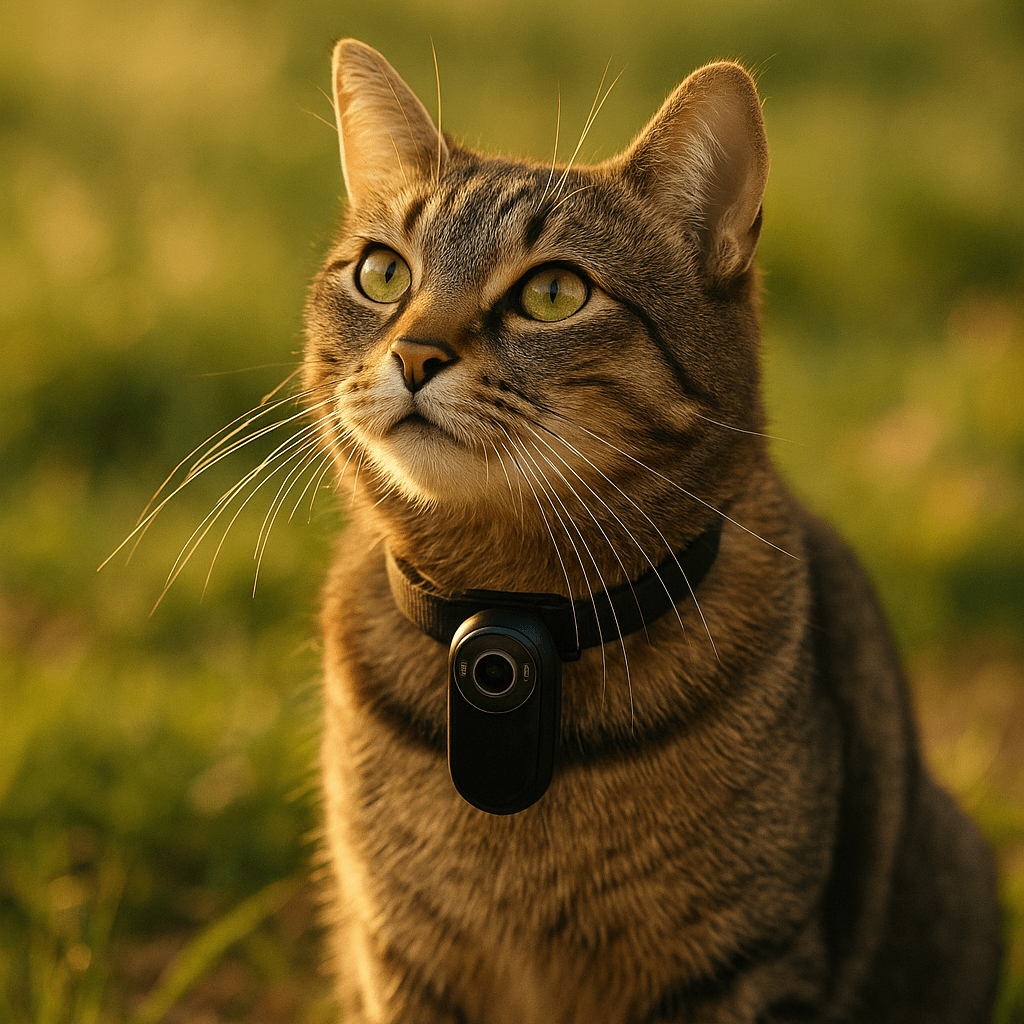 Halsband - Kamera – Kabellose 1080p HD Kamera für Hunde & Katzen, Videoaufzeichnung ohne WLAN, leicht & ideal für Abenteuer - fellfunk.de