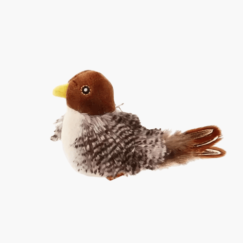 Fellfunk FlatterFix – Beweglicher Feder - Vogel für Katzen zum Jagen & Spielen - fellfunk.de