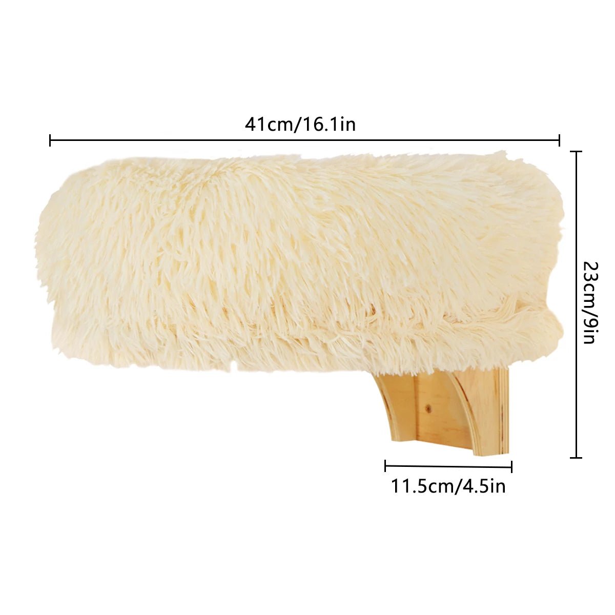 Wandliege aus Holz für Katzen – Fensterbett & Schlafplatz - fellfunk.de