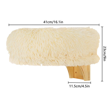 Wandliege aus Holz für Katzen – Fensterbett & Schlafplatz - fellfunk.de