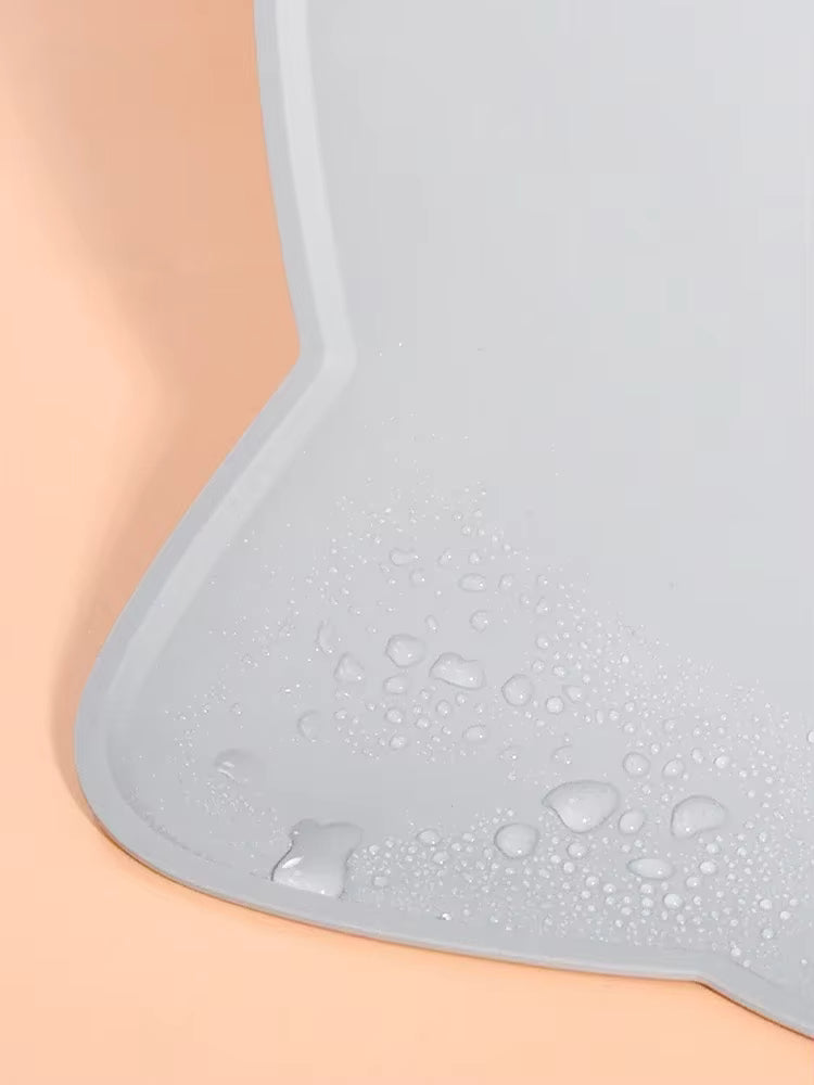 Fellfunk NapfMatte – Rutschfeste & wasserdichte Futterunterlage für Hunde & Katzen, ideal gegen Futter- und Wasserspritzer