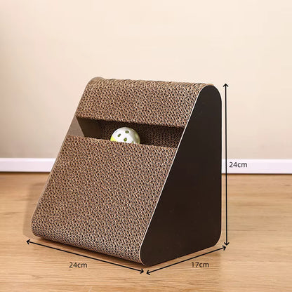 Fellfunk Climb'n'Scratch - Kratzkarton mit Spielball & Kletterrahmen