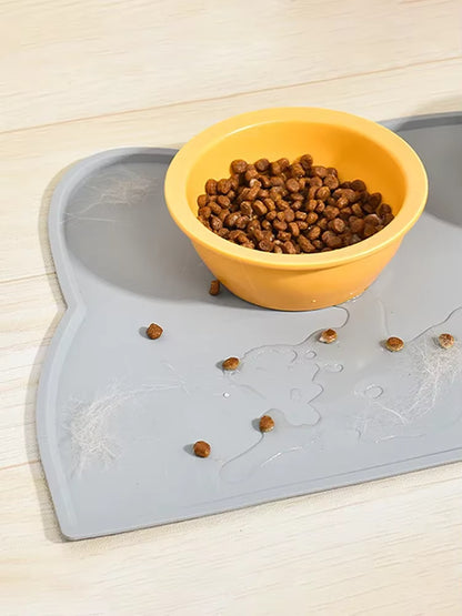 Fellfunk NapfMatte – Rutschfeste & wasserdichte Futterunterlage für Hunde & Katzen, ideal gegen Futter- und Wasserspritzer