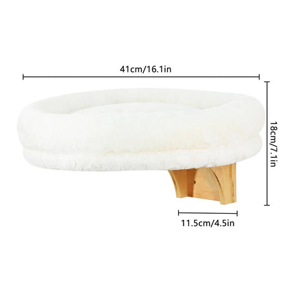 Wandliege aus Holz für Katzen – Fensterbett & Schlafplatz - fellfunk.de